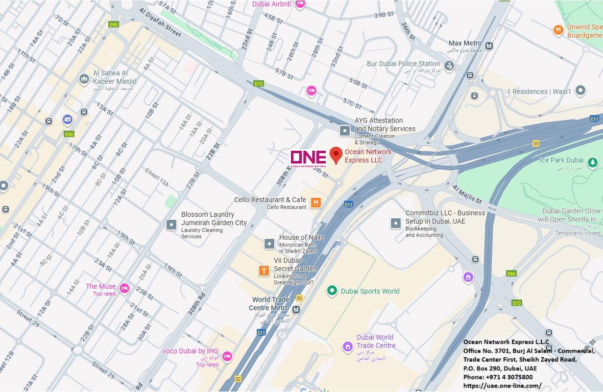 Dubai Agency Office Map